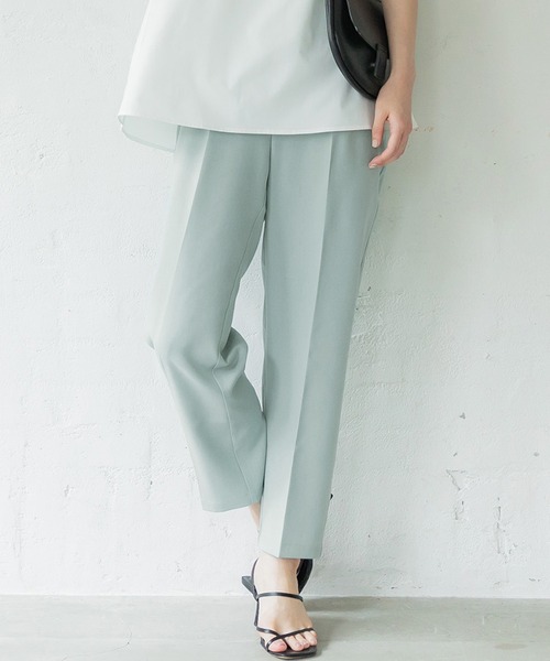 coca(coca)(コカ)の「\新色登場/テーパードパンツ(スラックス・レディース・ブラック/ブラウン/グレー/レッド/グリーン/アイボリー/ピンク/ブルー/ベージュ/ライトブルー/オレンジ/ピンク系その他・SHORT/LONG)」の1枚目の写真