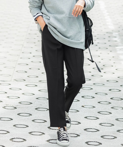 coca(coca)(コカ)の「\新色登場/テーパードパンツ(スラックス・レディース・ブラック/ブラウン/グレー/レッド/グリーン/アイボリー/ピンク/ブルー/ベージュ/ライトブルー/オレンジ/ピンク系その他・SHORT/LONG)」の3枚目の写真