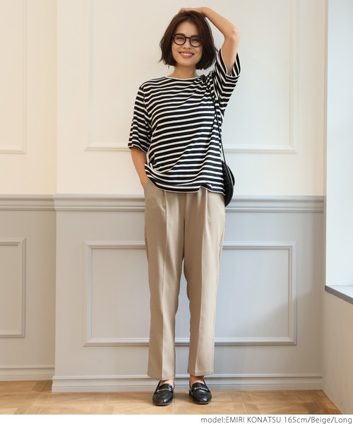 coca(coca)(コカ)の「\新色登場/テーパードパンツ(スラックス・レディース・ブラック/ブラウン/グレー/レッド/グリーン/アイボリー/ピンク/ブルー/ベージュ/ライトブルー/オレンジ/ピンク系その他・SHORT/LONG)」の18枚目の写真