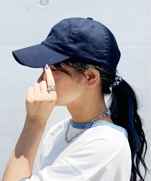 PairPair（ペアペア）の「ベースボールキャップ(ユニセックス)（キャップ・レディース・ネイビー/ブラック・FREE）」の2枚目の写真