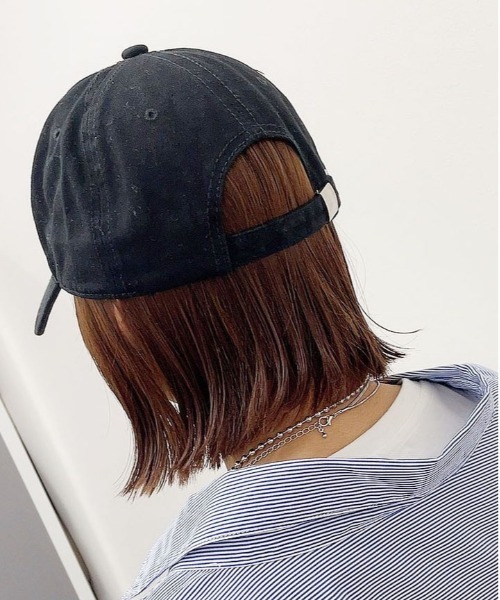 PairPair（ペアペア）の「ベースボールキャップ(ユニセックス)（キャップ・レディース・ネイビー/ブラック・FREE）」の4枚目の写真