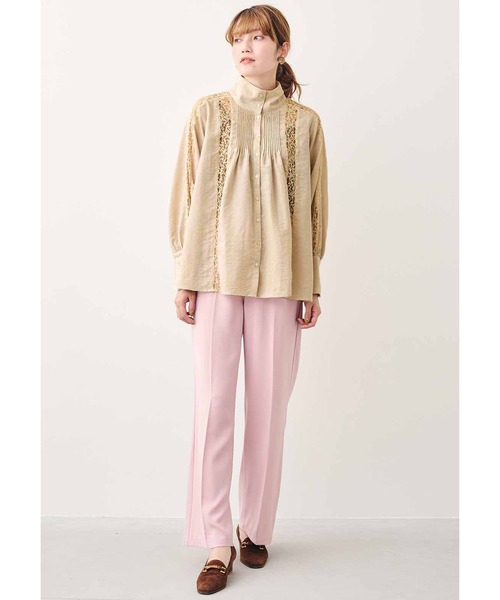 MEDE19F(メデジュウキュウ)の「MEDE19F リバーレース遣いのヴィンテージライクブラウス(シャツ/ブラウス・レディース・ベージュ/ブラック・LARGE/MEDIUM/X-LARGE/XX-LARGE)」の13枚目の写真