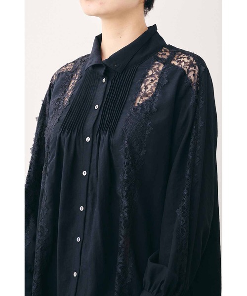 MEDE19F(メデジュウキュウ)の「MEDE19F リバーレース遣いのヴィンテージライクブラウス(シャツ/ブラウス・レディース・ベージュ/ブラック・LARGE/MEDIUM/X-LARGE/XX-LARGE)」の22枚目の写真