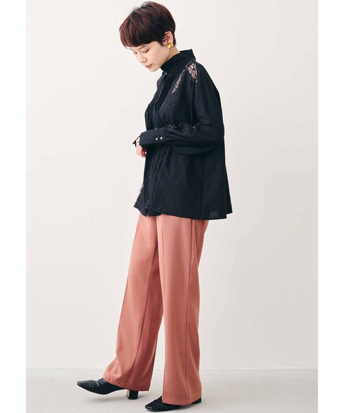 MEDE19F(メデジュウキュウ)の「MEDE19F リバーレース遣いのヴィンテージライクブラウス(シャツ/ブラウス・レディース・ベージュ/ブラック・LARGE/MEDIUM/X-LARGE/XX-LARGE)」の14枚目の写真