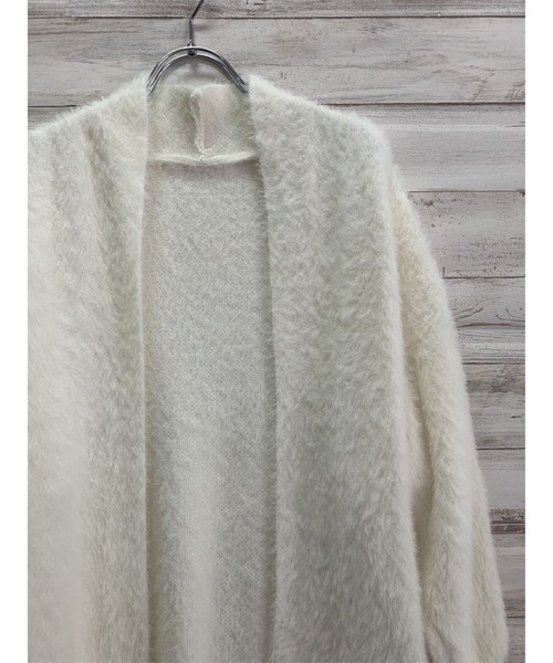 Jewelobe(ジュエローブ)の「シャギーロングニットカーディガン(カーディガン/ボレロ・レディース・ブルー/ブラック/オフホワイト/ピンク・FREE)」の21枚目の写真