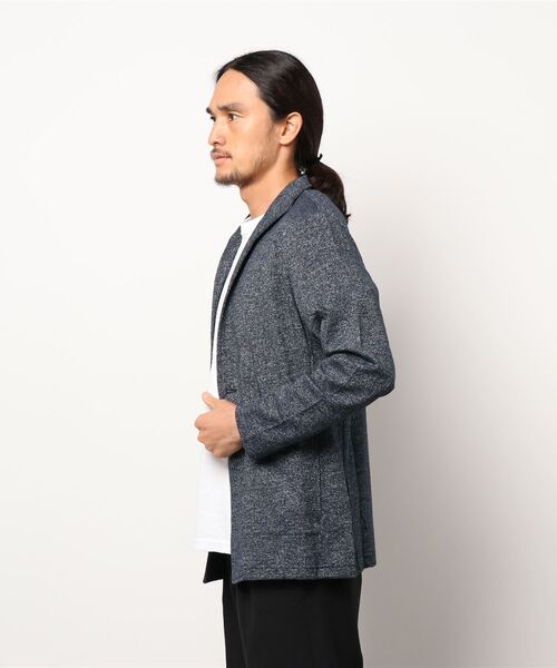 TETE HOMME（テットオム）の「交織天竺カットジャケット（テーラードジャケット・メンズ・ブラック/グレー/ネイビー・MEDIUM/LARGE/X-LARGE）」の4枚目の写真