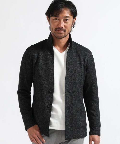 TETE HOMME（テットオム）の「交織天竺カットジャケット（テーラードジャケット・メンズ・ブラック/グレー/ネイビー・MEDIUM/LARGE/X-LARGE）」の2枚目の写真