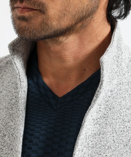 TETE HOMME（テットオム）の「交織天竺カットジャケット（テーラードジャケット・メンズ・ブラック/グレー/ネイビー・MEDIUM/LARGE/X-LARGE）」の12枚目の写真