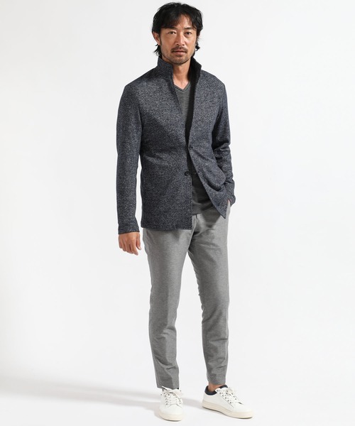 TETE HOMME（テットオム）の「交織天竺カットジャケット（テーラードジャケット・メンズ・ブラック/グレー/ネイビー・MEDIUM/LARGE/X-LARGE）」の7枚目の写真