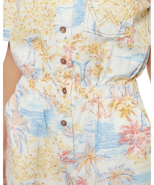 BILLABONG(ビラボン)の「BILLABONG レディース 【Wrangler】 CALI SUN ロンパース 【2021年秋冬モデル】/ビラボンロンパース総柄プリント(つなぎ/オールインワン・レディース・マルチ・SMALL)」の6枚目の写真
