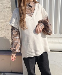 apres jour | ゆるVニットベスト【ZOZOTOWN限定アイテム】(ベスト)