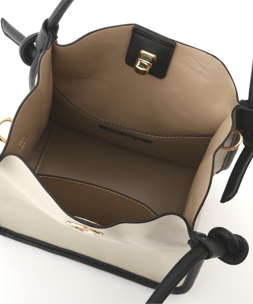 NATURAL BEAUTY BASIC（ナチュラルビューティーベーシック）の「パイピングボクシートート（トートバッグ・レディース・ブラック/カーキ・ﾌﾘ-）」の15枚目の写真