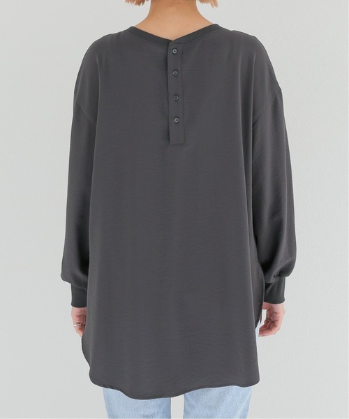 Simplicite（サンプリシテ）の「バックヘンリー ロングTブラウス◆（シャツ/ブラウス・レディース・ホワイト/ブラック・FREE）」の21枚目の写真