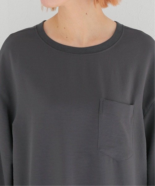 Simplicite（サンプリシテ）の「バックヘンリー ロングTブラウス◆（シャツ/ブラウス・レディース・ホワイト/ブラック・FREE）」の6枚目の写真