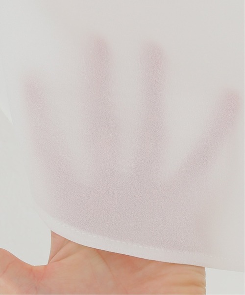 Simplicite（サンプリシテ）の「バックヘンリー ロングTブラウス◆（シャツ/ブラウス・レディース・ホワイト/ブラック・FREE）」の19枚目の写真