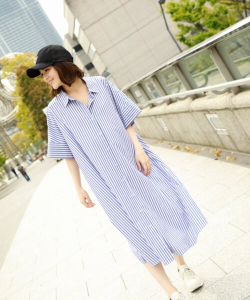 セール ブランド古着 シャツワンピース シャツワンピース Niko And ニコアンド のファッション通販 Zozoused