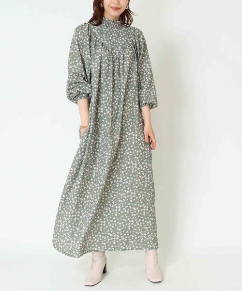 ワンピースオリジナルプリント レトロワンピース ワンピース Jines ジネス のファッション