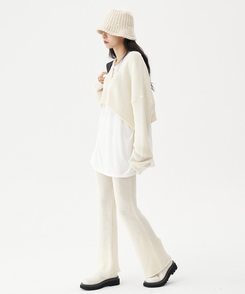 FEKETE（フェケテ）の「FEKETE KNIT BUCKET HAT（ハット・メンズ・ホワイト/ブラック/ブラウン/グレー・FREE）」の11枚目の写真