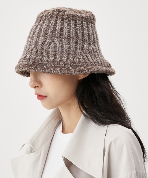 FEKETE（フェケテ）の「FEKETE KNIT BUCKET HAT（ハット・メンズ・ホワイト/ブラック/ブラウン/グレー・FREE）」の21枚目の写真