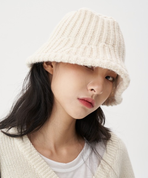 FEKETE（フェケテ）の「FEKETE KNIT BUCKET HAT（ハット・メンズ・ホワイト/ブラック/ブラウン/グレー・FREE）」の18枚目の写真