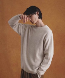 ADAM ET ROPE' | アルパカブレンド 7G クルーネック 天竺編みニット(ニット/セーター)