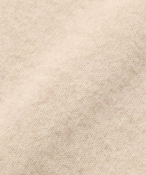 ADAM ET ROPE'（アダムエロペ）の「アルパカブレンド 7G クルーネック 天竺編みニット（ニット/セーター・メンズ・ダークブラウン/ベージュ系その他/ライトグリーン/ピンク系その他・M/L）」の16枚目の写真