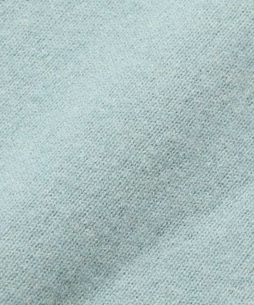 ADAM ET ROPE'（アダムエロペ）の「アルパカブレンド 7G クルーネック 天竺編みニット（ニット/セーター・メンズ・ダークブラウン/ベージュ系その他/ライトグリーン/ピンク系その他・M/L）」の14枚目の写真