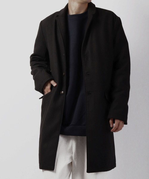 【セール】ウール混メルトン チェスターコート（チェスターコート）｜FUNALIVE（ファンアライブ）