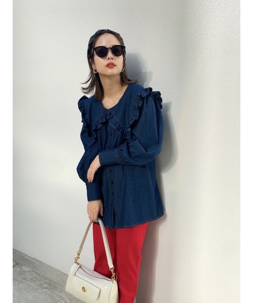 jumelle（ジュメロ）の「デニムブラウス（シャツ/ブラウス・レディース・ブルー・FREE）」の20枚目の写真