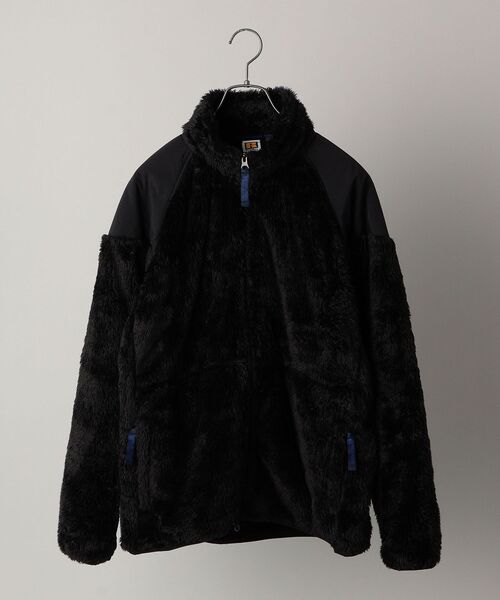 Russell Athletic(ラッセルアスレティック)の「【WEB限定/SHIPS別注】RUSSELL ATHLETIC: ボアフリース ミリタリー スタンドカラー ブルゾン(ブルゾン・メンズ・チャコールグレー/ブラック/キャメル・SMALL/MEDIUM/LARGE/X-LARGE)」の2枚目の写真