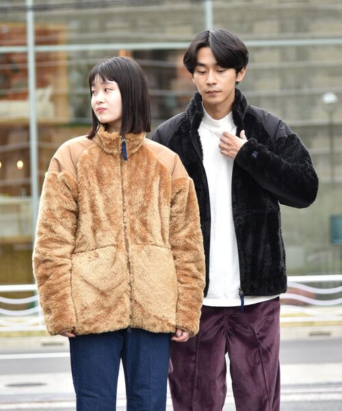 Russell Athletic(ラッセルアスレティック)の「【WEB限定/SHIPS別注】RUSSELL ATHLETIC: ボアフリース ミリタリー スタンドカラー ブルゾン(ブルゾン・メンズ・チャコールグレー/ブラック/キャメル・SMALL/MEDIUM/LARGE/X-LARGE)」の7枚目の写真