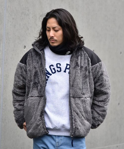 Russell Athletic(ラッセルアスレティック)の「【WEB限定/SHIPS別注】RUSSELL ATHLETIC: ボアフリース ミリタリー スタンドカラー ブルゾン(ブルゾン・メンズ・チャコールグレー/ブラック/キャメル・SMALL/MEDIUM/LARGE/X-LARGE)」の8枚目の写真