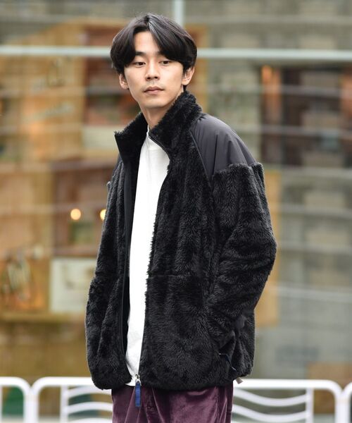 Russell Athletic(ラッセルアスレティック)の「【WEB限定/SHIPS別注】RUSSELL ATHLETIC: ボアフリース ミリタリー スタンドカラー ブルゾン(ブルゾン・メンズ・チャコールグレー/ブラック/キャメル・SMALL/MEDIUM/LARGE/X-LARGE)」の13枚目の写真