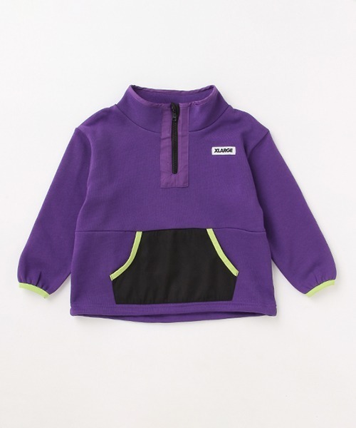 XLARGE KIDS（エクストララージキッズ）の「【ネット限定】別生地ポケットハーフジップ（スウェット・キッズ・ライトグリーン/ブルー/パープル・90cm/100cm/110cm/120cm/130cm/140cm）」の15枚目の写真