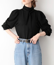 IENA | スカーフネックボウニットプルオーバー(ニット/セーター)