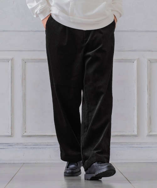 improves（インプローブス）の「太ピッチ コーデュロイ ワイドパンツ（その他パンツ・メンズ・サックスブルー/ブラック/ダークブラウン/ダークグリーン/アイボリー・LARGE/MEDIUM）」の3枚目の写真