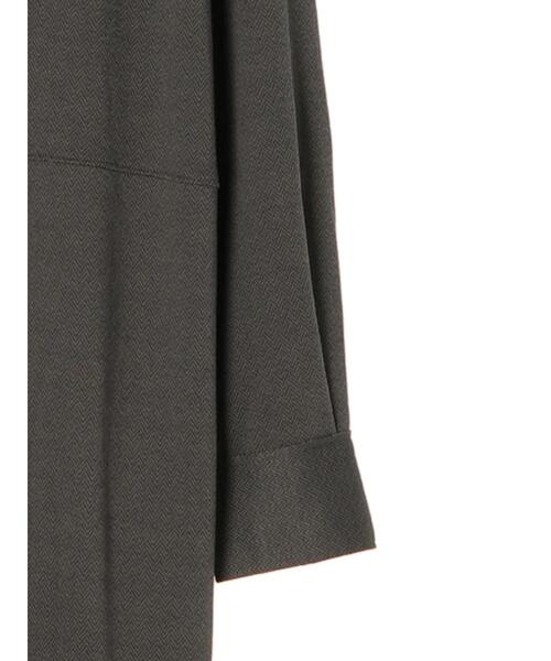 YECCA VECCA（イェッカヴェッカ）の「・ヘリンボーン柄カットソーワンピース＊（ワンピース・レディース・ブラック/カーキ/グレイッシュベージュ・FREE）」の21枚目の写真