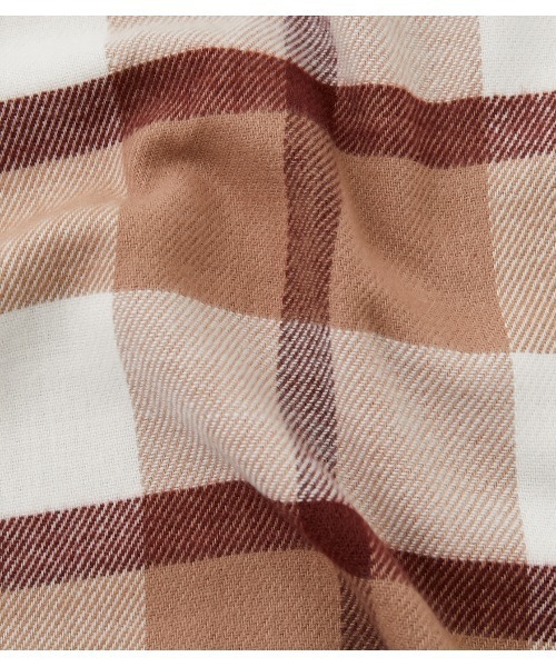 AZUL by moussy（アズールバイマウジー）の「COLOR CHECK STOLE/カラーチェックストール（ストール/ショール・レディース・オレンジ系その他/ブラウン系その他・FREE）」の3枚目の写真