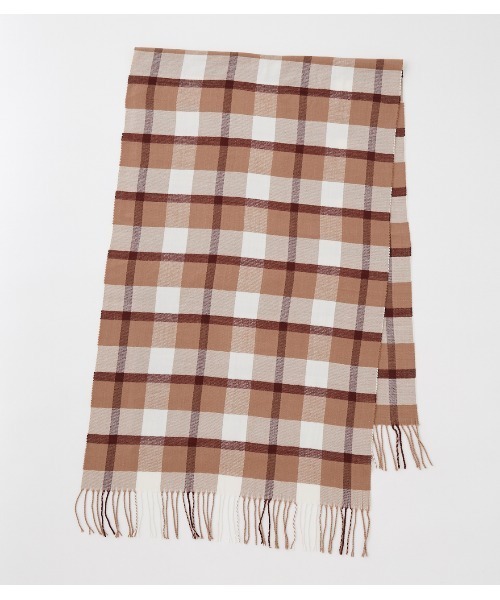AZUL by moussy（アズールバイマウジー）の「COLOR CHECK STOLE/カラーチェックストール（ストール/ショール・レディース・オレンジ系その他/ブラウン系その他・FREE）」の5枚目の写真