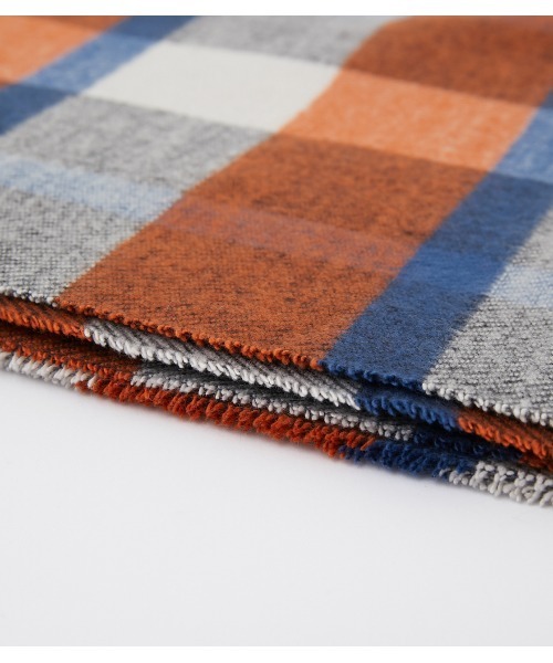 AZUL by moussy（アズールバイマウジー）の「COLOR CHECK STOLE/カラーチェックストール（ストール/ショール・レディース・オレンジ系その他/ブラウン系その他・FREE）」の15枚目の写真