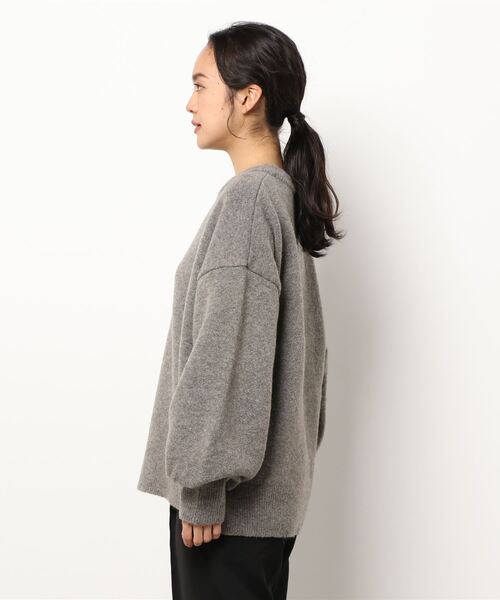 OUTERSUNSET(アウターサンセット)の「ヤク混 knit pullover(ニット/セーター・レディース・ライトブルー/モカ/マスタード・FREE)」の16枚目の写真