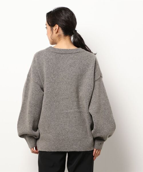 OUTERSUNSET(アウターサンセット)の「ヤク混 knit pullover(ニット/セーター・レディース・ライトブルー/モカ/マスタード・FREE)」の17枚目の写真