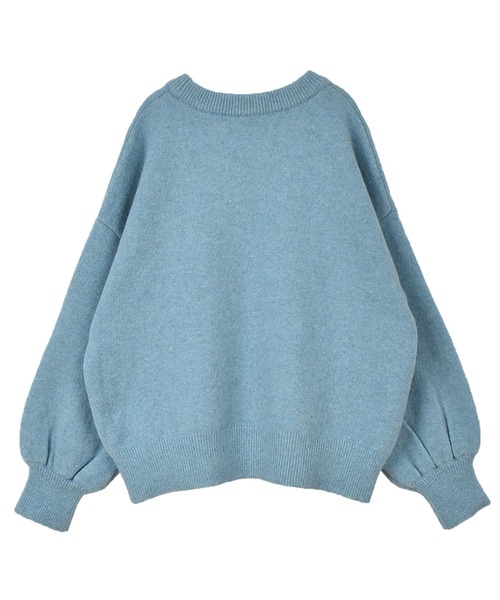 OUTERSUNSET(アウターサンセット)の「ヤク混 knit pullover(ニット/セーター・レディース・ライトブルー/モカ/マスタード・FREE)」の10枚目の写真