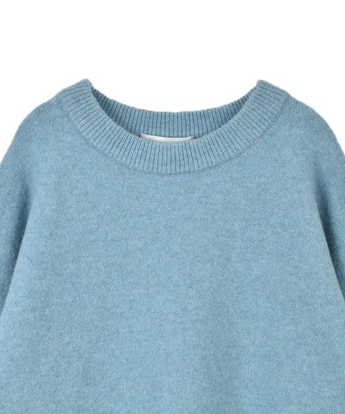 OUTERSUNSET(アウターサンセット)の「ヤク混 knit pullover(ニット/セーター・レディース・ライトブルー/モカ/マスタード・FREE)」の11枚目の写真