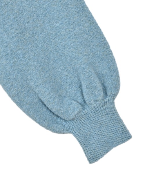 OUTERSUNSET(アウターサンセット)の「ヤク混 knit pullover(ニット/セーター・レディース・ライトブルー/モカ/マスタード・FREE)」の12枚目の写真