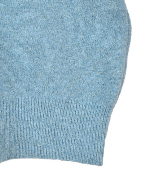 OUTERSUNSET(アウターサンセット)の「ヤク混 knit pullover(ニット/セーター・レディース・ライトブルー/モカ/マスタード・FREE)」の13枚目の写真
