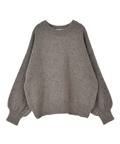 OUTERSUNSET(アウターサンセット)の「ヤク混 knit pullover(ニット/セーター・レディース・ライトブルー/モカ/マスタード・FREE)」の14枚目の写真