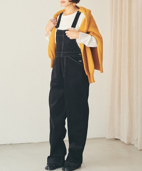 OUTERSUNSET(アウターサンセット)の「ヤク混 knit pullover(ニット/セーター・レディース・ライトブルー/モカ/マスタード・FREE)」の8枚目の写真