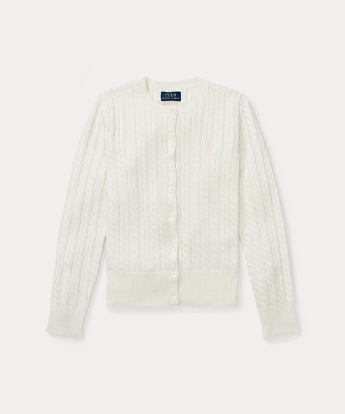 POLO RALPH LAUREN CHILDRENSWEAR(ポロ ラルフ ローレン チルドレンズウェア)の「ミニ ケーブル コットン カーディガン(カーディガン/ボレロ・キッズ・ナチュラル・L/M/XL/S)」の7枚目の写真