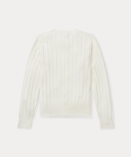 POLO RALPH LAUREN CHILDRENSWEAR(ポロ ラルフ ローレン チルドレンズウェア)の「ミニ ケーブル コットン カーディガン(カーディガン/ボレロ・キッズ・ナチュラル・L/M/XL/S)」の6枚目の写真
